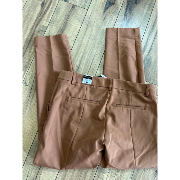 NWT Express size 4 brown Columnist ankle pants - Picture 2 of 4